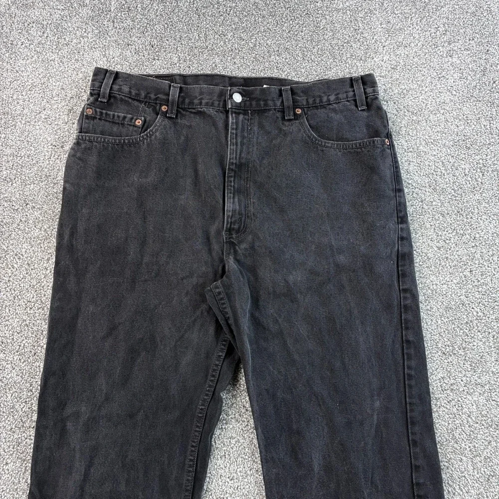 Vintage Levi's 505 Jeans Mens 40x32 Black Cotton Straight Leg USA 505-0259